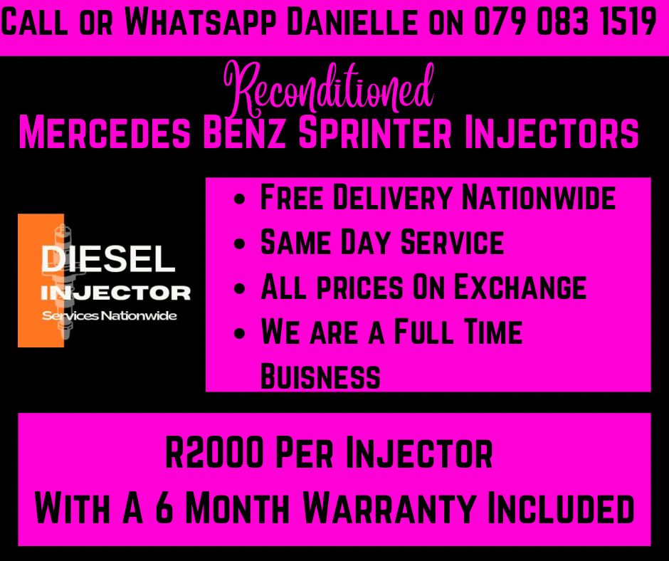 MERCEDES BENZ SPRINTER INJECTORS FOR SALE WITH WARRANTY INCLUDED - Private Seller MERCEDES BENZ SPRINTER INJECTORS FOR SALE WITH WARRANTY INCLUDED - Private Seller