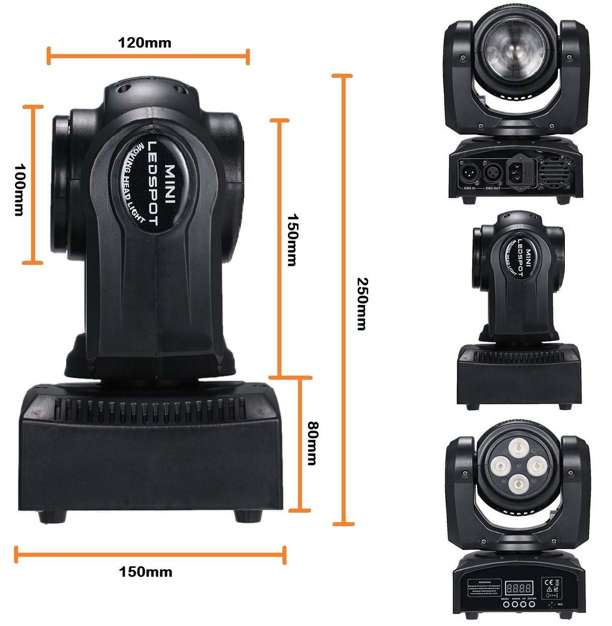 Professional Double Faced Disco Moving Head DMX512 Stage, DJ Party Light. NEW