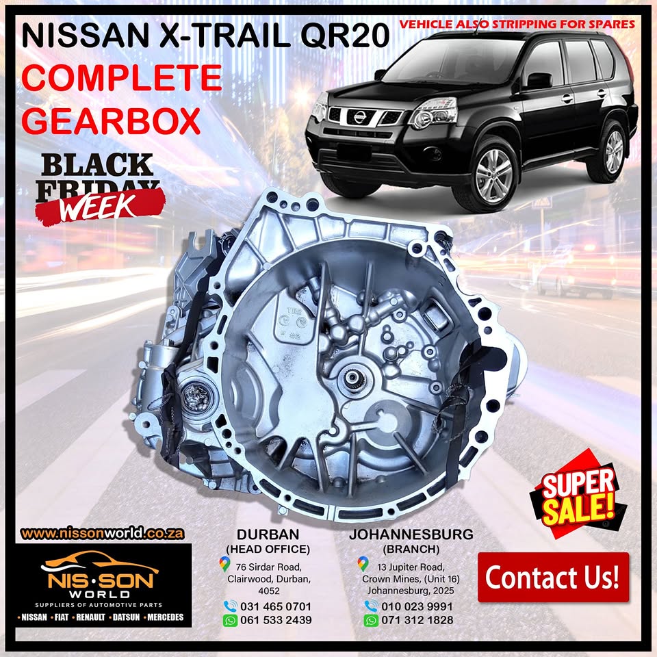 NISSAN X-TRAIL COMPLETE GEARBOX