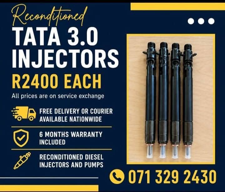 TATA 3.0 DIESEL INJECTORS FOR SALE WITH WARRANTY - Private Seller TATA 3.0 DIESEL INJECTORS FOR SALE WITH WARRANTY - Private Seller