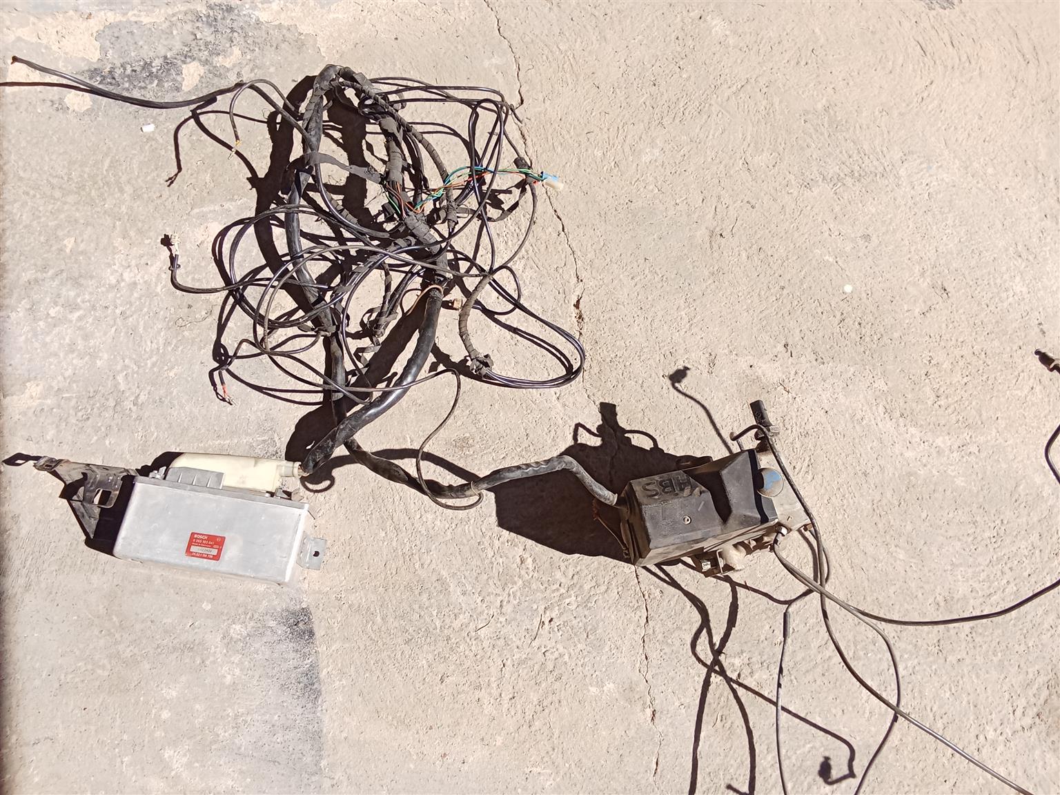 BMW E30 325is evo1 abs pump and abs computer box with wiring and pipes