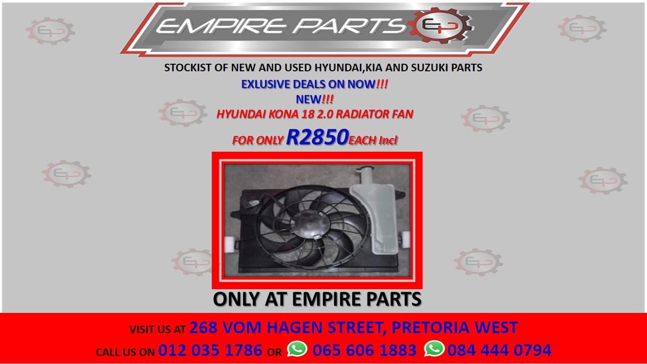 HYUNDAI KONA 18- 2.0 RDAIATOR FAN - Private Seller