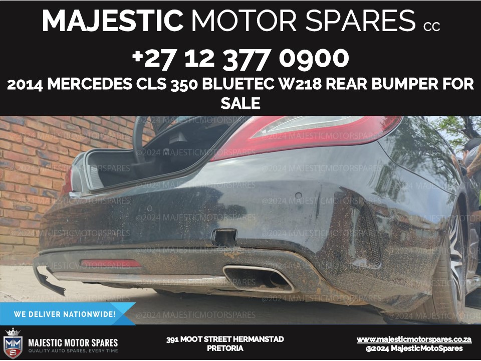 Mercedes CLS 350 Bluetec W218 Rear Bumper – Used Part for Sale - Private Seller Mercedes CLS 350 Bluetec W218 Rear Bumper – Used Part for Sale - Private Seller