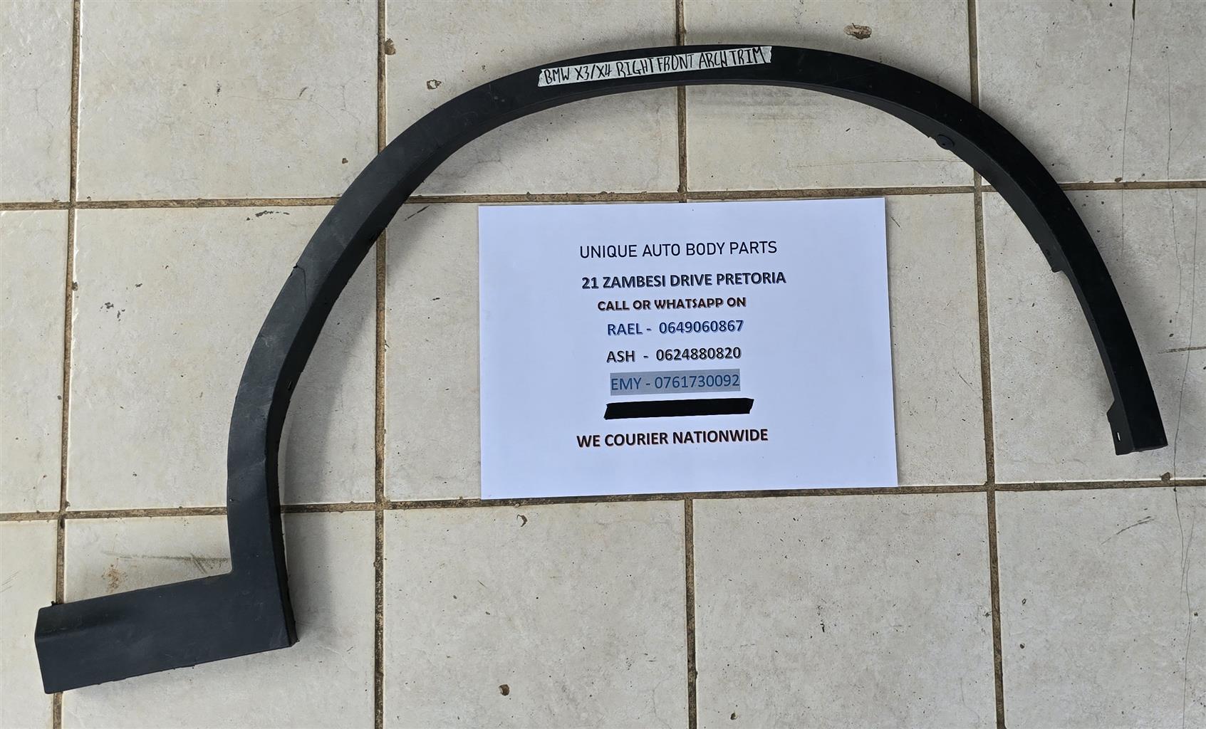 BMW X3 / X4 FR Wheel Arch GENUINE BMW X3 / X4 FR Wheel Arch GENUINE
