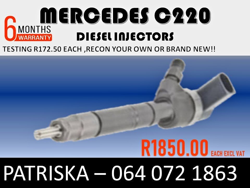 MERCEDES C220 INJECTORS,RECON YOUR OWN OR BRAND NEW