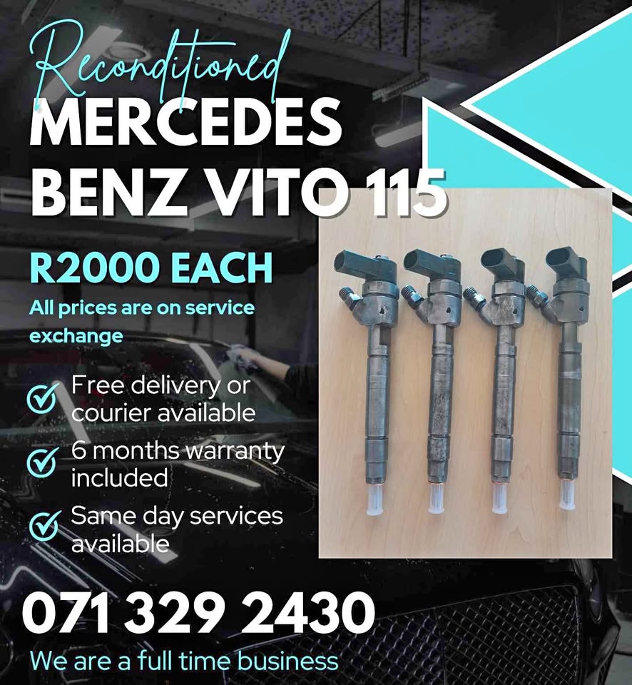 MERCEDES BENZ VITO 115 DIESEL INJECTORS FOR SALE WITH WARRANTY ON