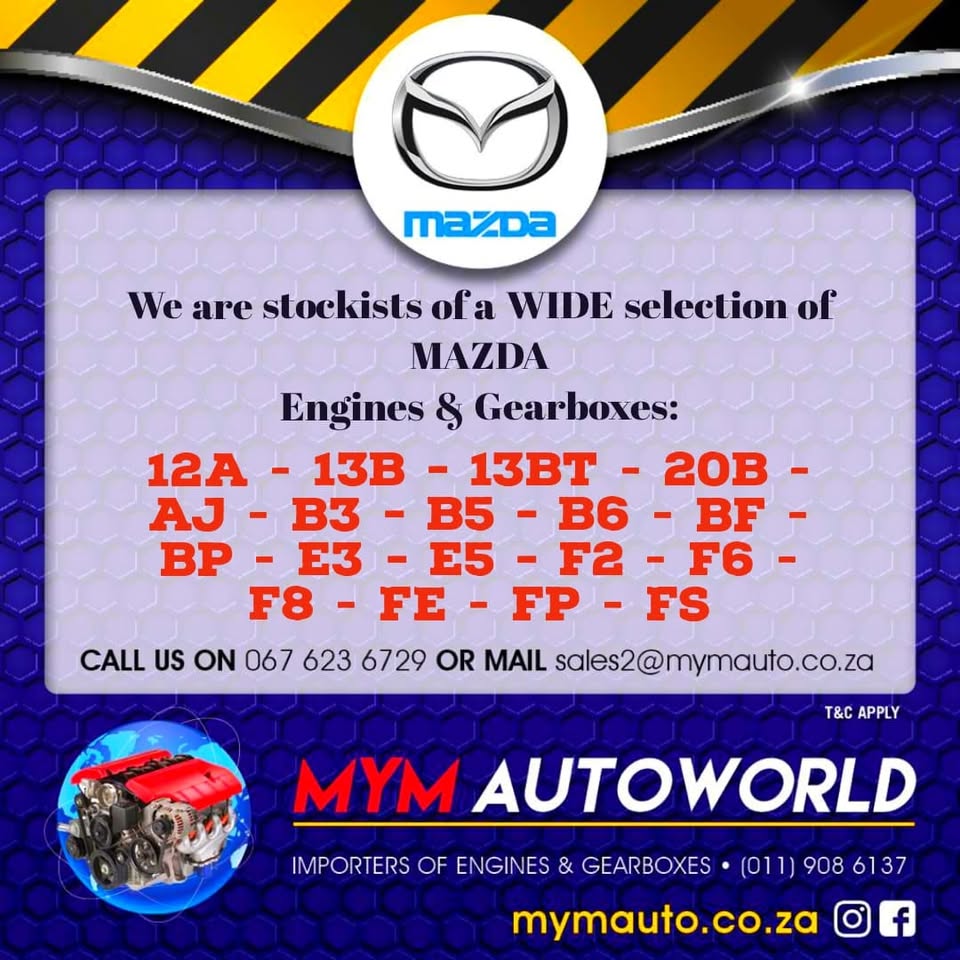 IMPORTED USED MAZDA ENGINES AND GEARBOXES FOR SALE - Private Seller IMPORTED USED MAZDA ENGINES AND GEARBOXES FOR SALE - Private Seller
