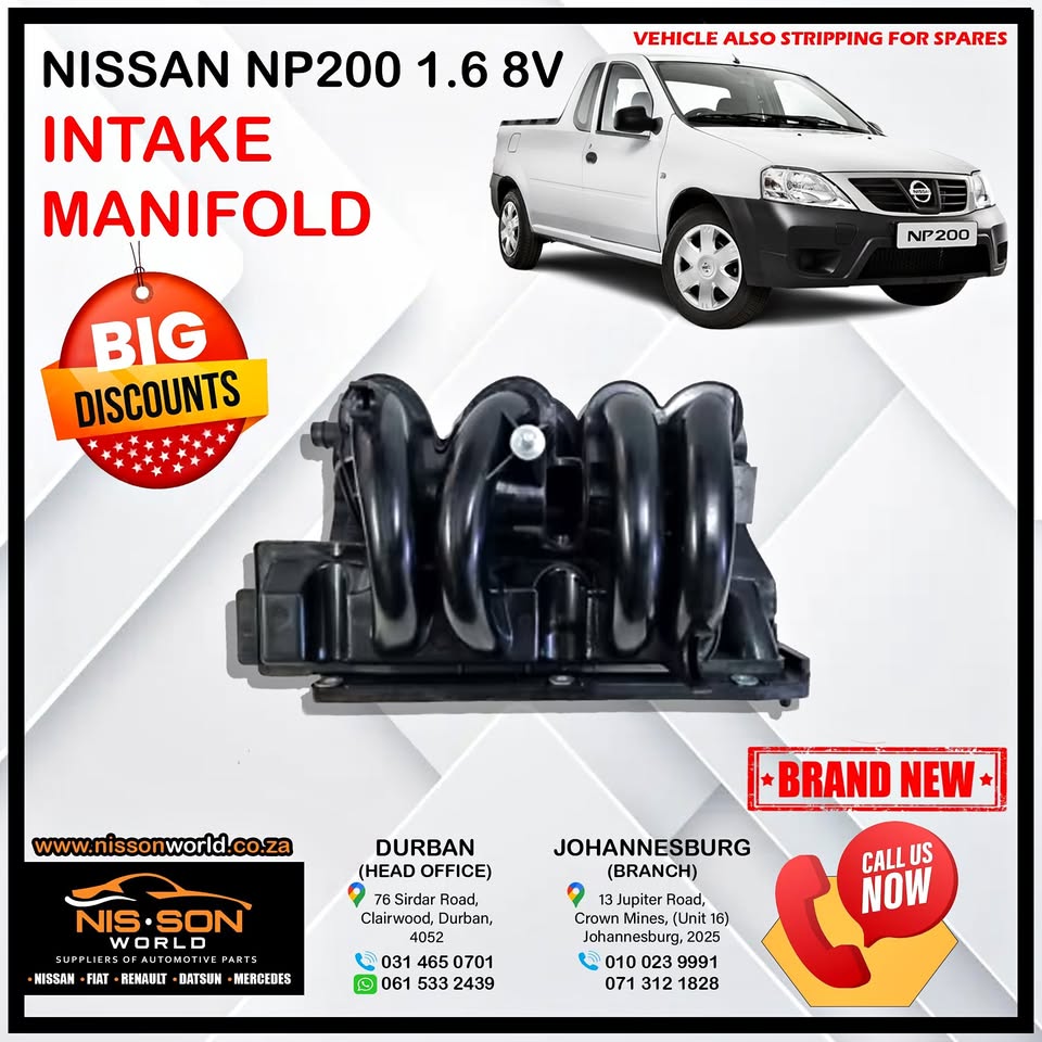 NISSAN NP200 1.6 8V INTAKE MANIFOLD - Private Seller