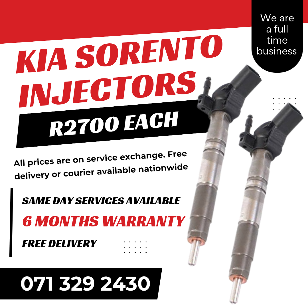 KIA SORENTO INJECTORS FOR SALE WITH WARRANTY - Private Seller KIA SORENTO INJECTORS FOR SALE WITH WARRANTY - Private Seller