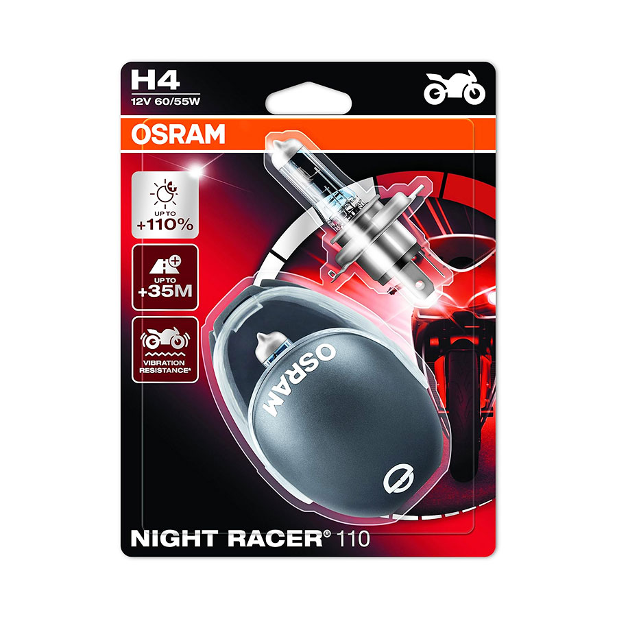 Osram Night Racer 110 Headlight Bulbs (H4) Osram Night Racer 110 Headlight Bulbs (H4)
