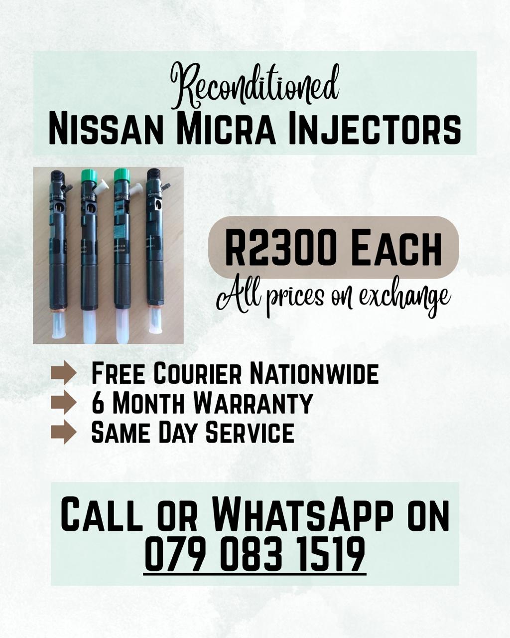 NISSAN MICRA 1.5 INJECTORS FOR SALE WITH WARRANTY INCLUDED - Private Seller NISSAN MICRA 1.5 INJECTORS FOR SALE WITH WARRANTY INCLUDED - Private Seller