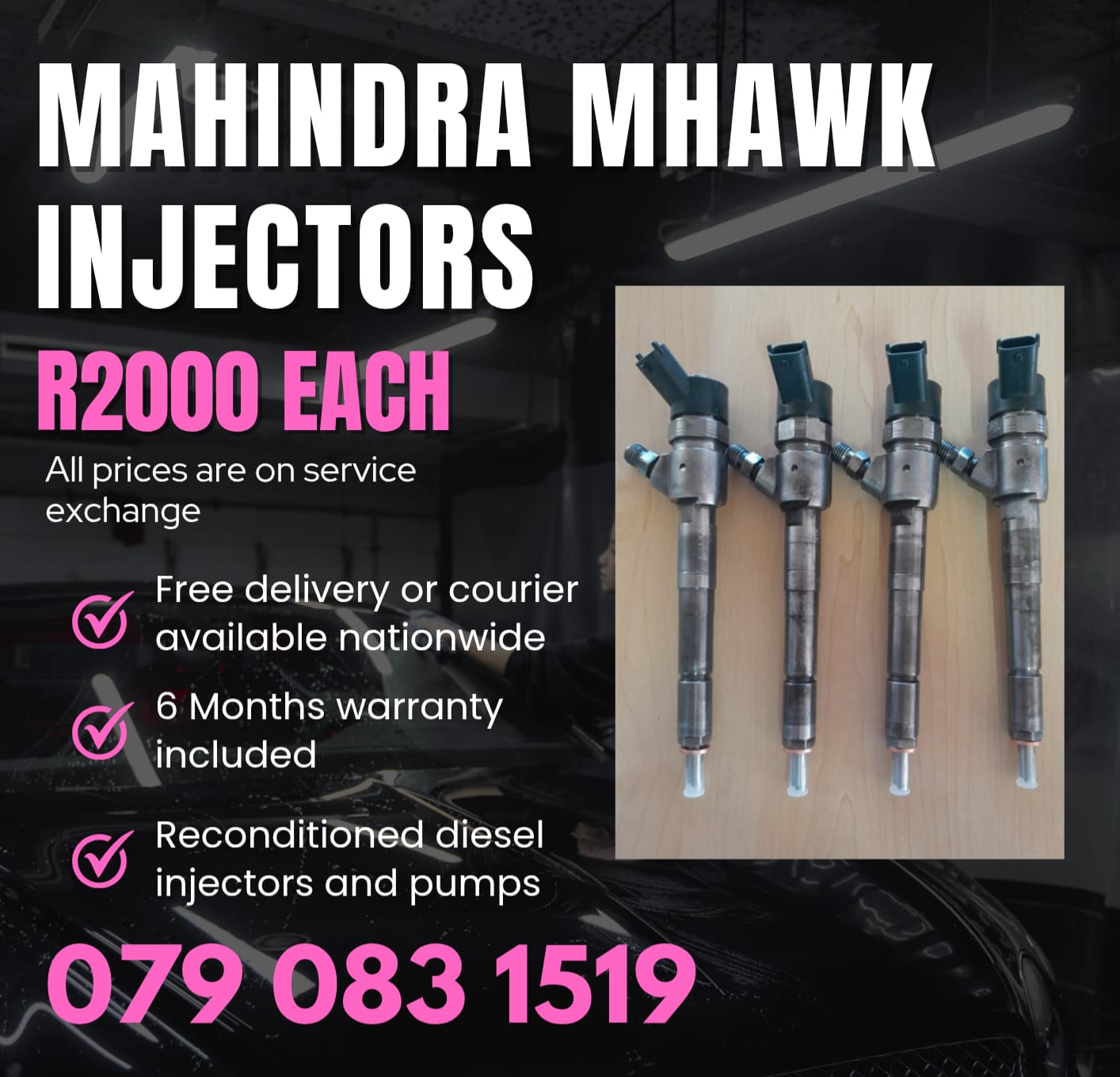 MAHINDRA MHAWK INJECTORS FOR SALE WITH WARRANTY INCLUDED - Private Seller MAHINDRA MHAWK INJECTORS FOR SALE WITH WARRANTY INCLUDED - Private Seller