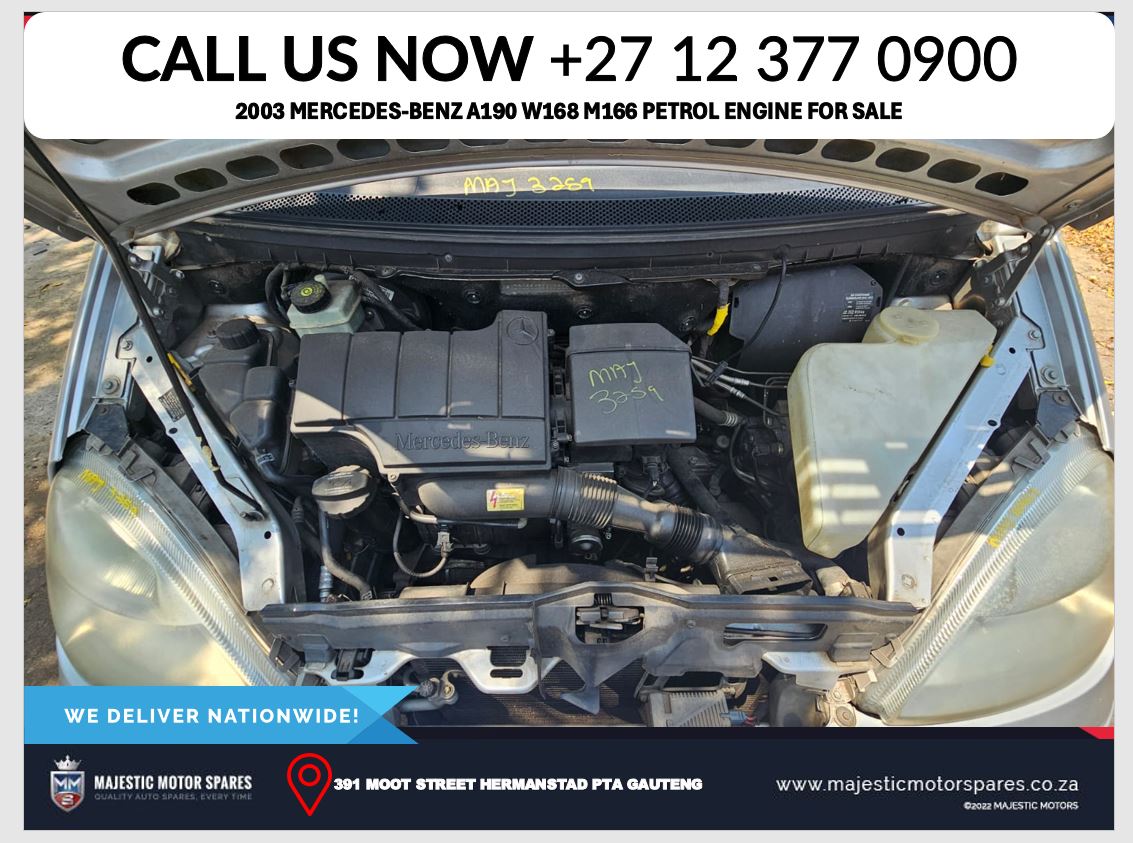 2003 Mercedes Benz A190 W168 M166 engine for sale - Private Seller 2003 Mercedes Benz A190 W168 M166 engine for sale - Private Seller