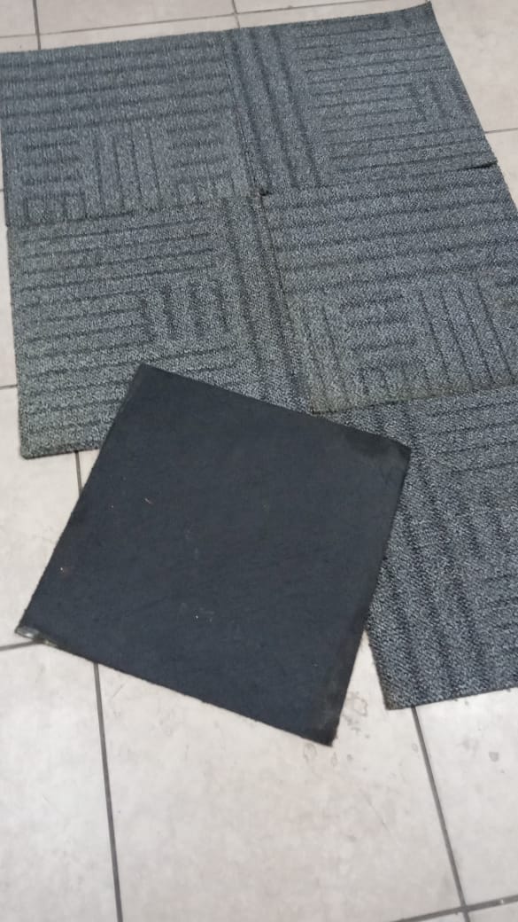 Rubber underneath carpet tiles Junk Mail
