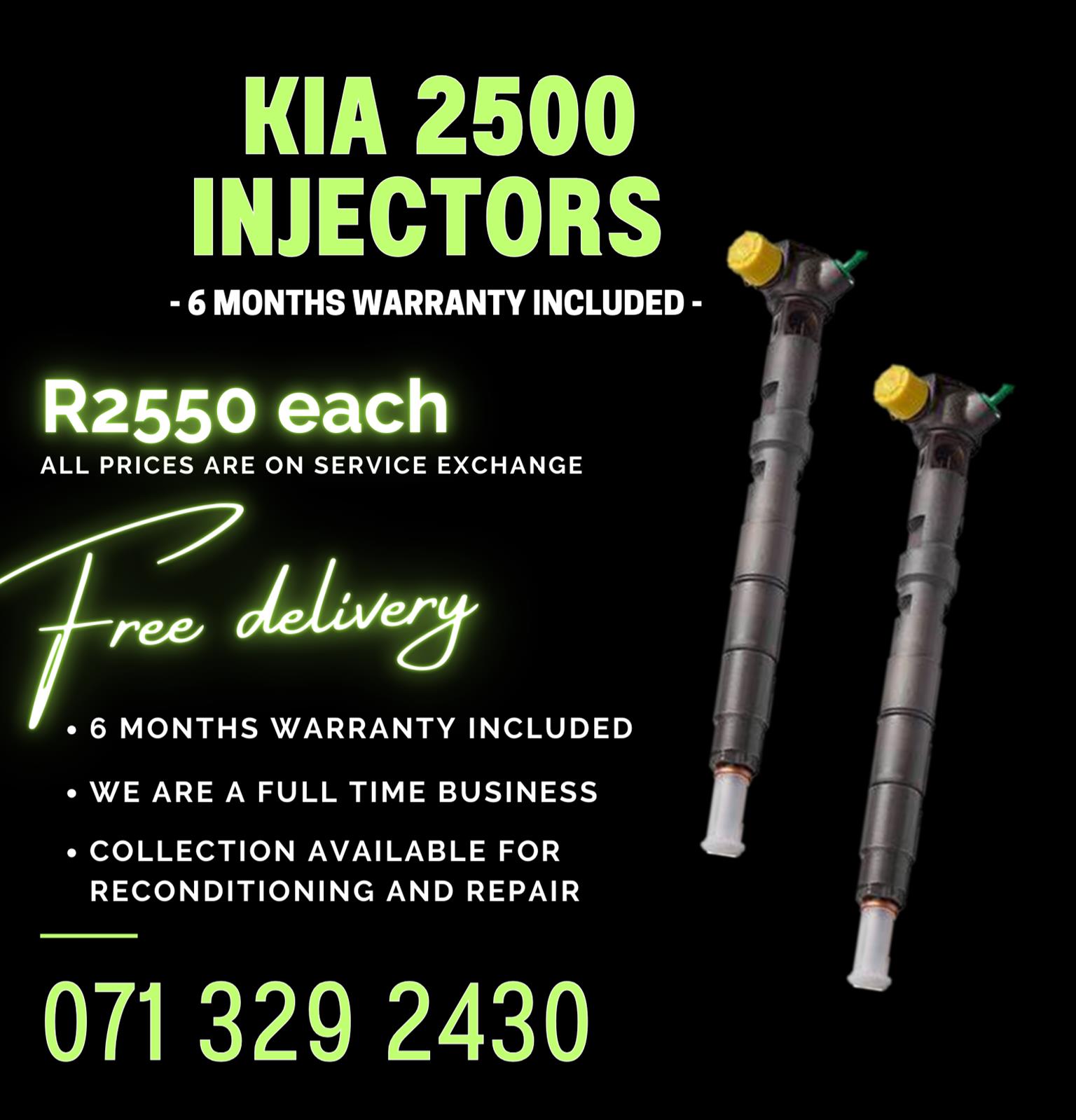 KIA 2500 INJECTORS FOR SALE WITH WARRANTY - Private Seller KIA 2500 INJECTORS FOR SALE WITH WARRANTY - Private Seller