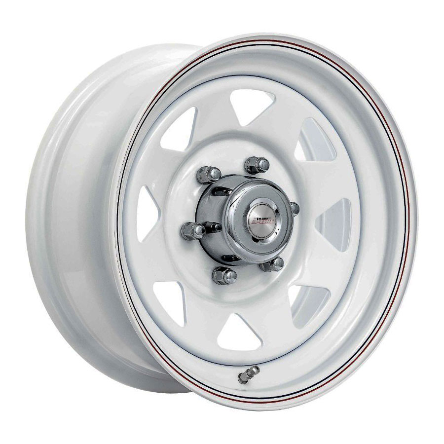 15″ A-Line White Spoke 5/114 Steel Wheels