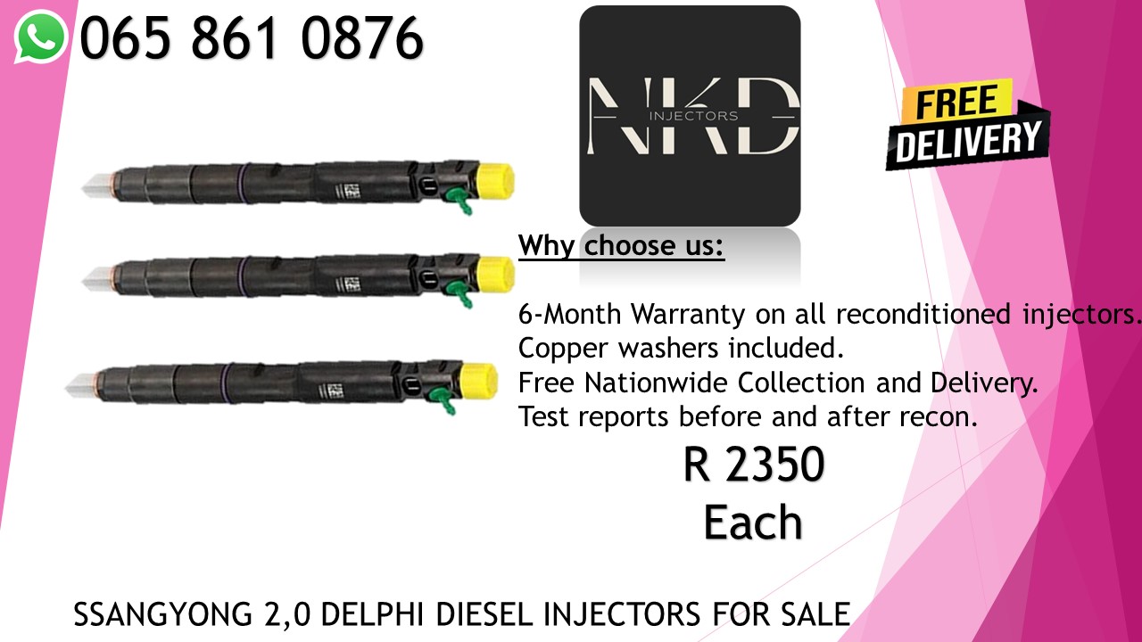 SSANGYONG DIESEL INJECTORS FOR SALE OR RECON WITH WARRANTY OF 6 MONTHS - Private Seller SSANGYONG DIESEL INJECTORS FOR SALE OR RECON WITH WARRANTY OF 6 MONTHS - Private Seller