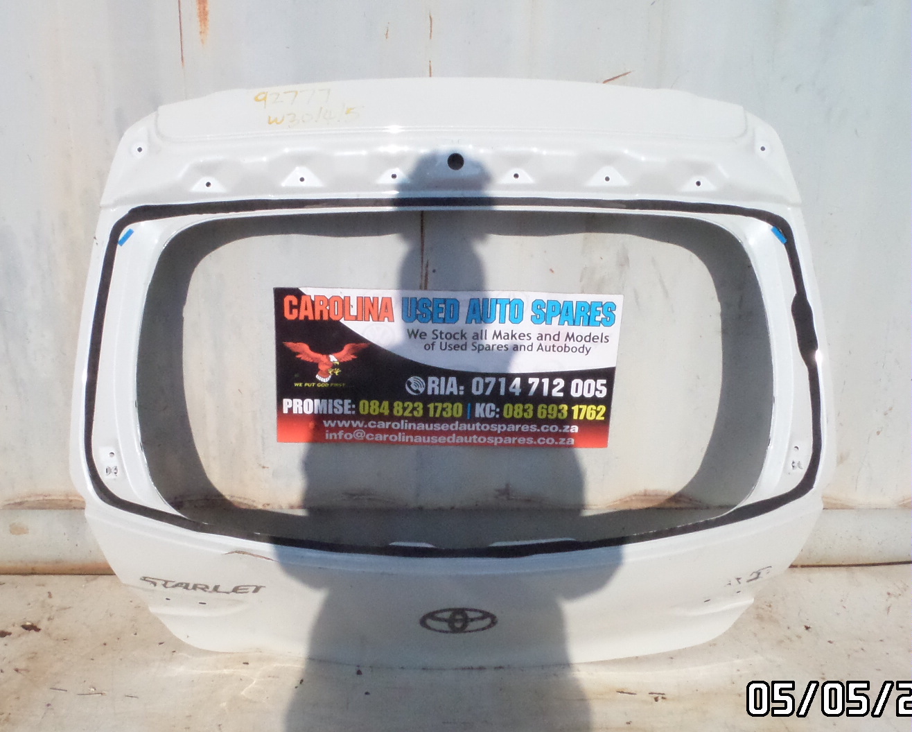 Toyota Starlet tailgate (2023) - Private Seller Toyota Starlet tailgate (2023) - Private Seller