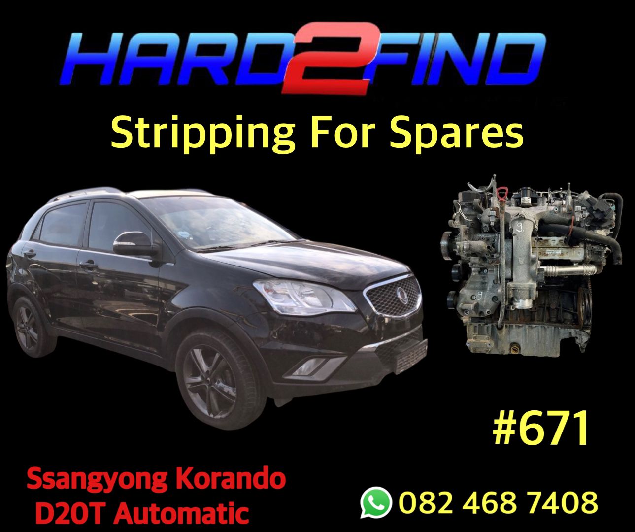 Ssangyong Korando D20T Automatic Stripping For Spares - Private Seller