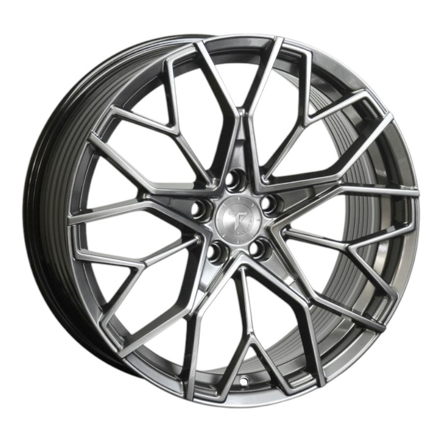 20″ Flowtec F123-F1J01 5/112 & 5/114 Brush Finish Titanium Alloy Wheels