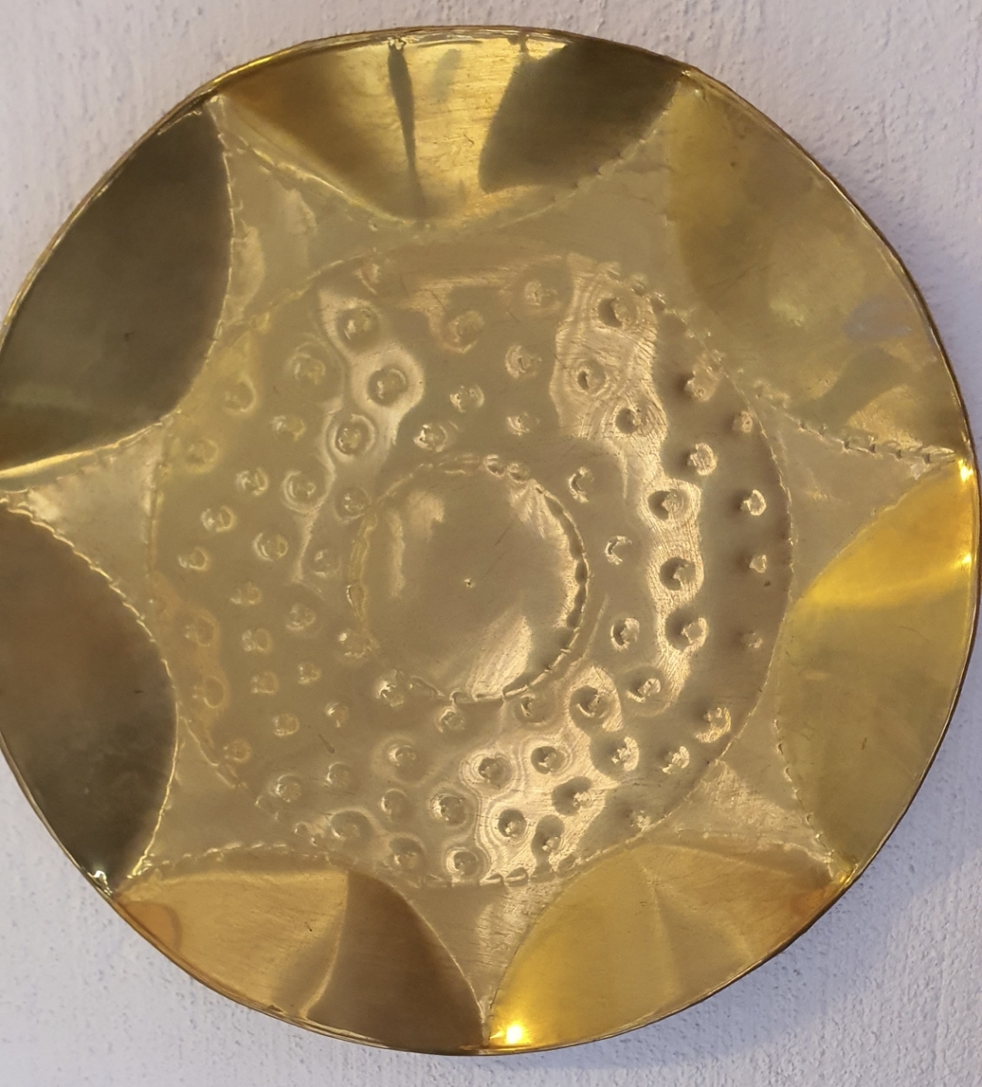 2 Large Brass Wall Decoration Plates - different sizes