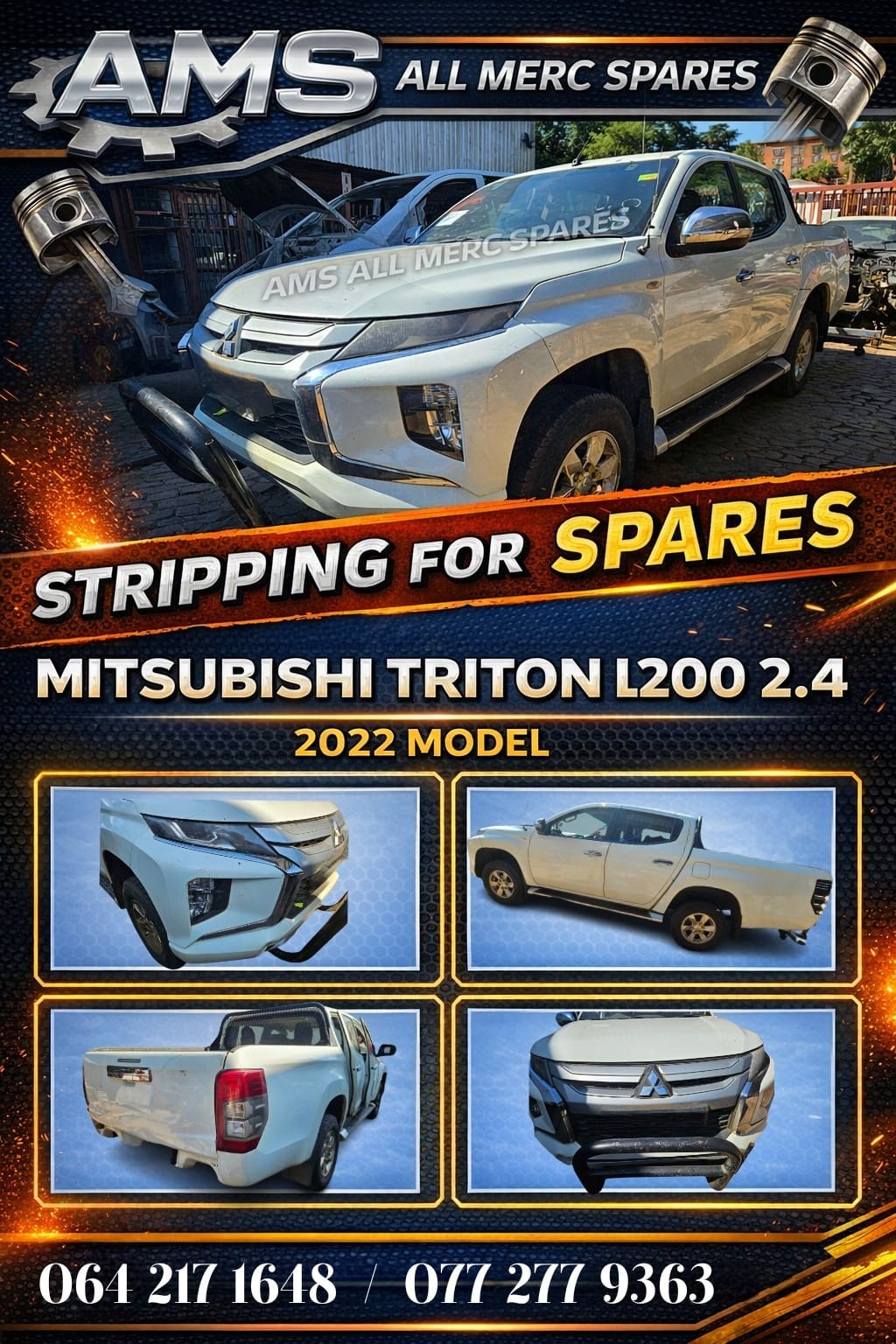 MITSUBISHI TRITON L200 2.4 STRIPPING FOR SPARES – 2022 - Private Seller MITSUBISHI TRITON L200 2.4 STRIPPING FOR SPARES – 2022 - Private Seller
