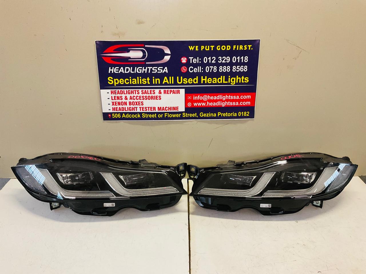 Jaguar XF F-pace left and right side LED Technology headlights (smoke) - Private Seller