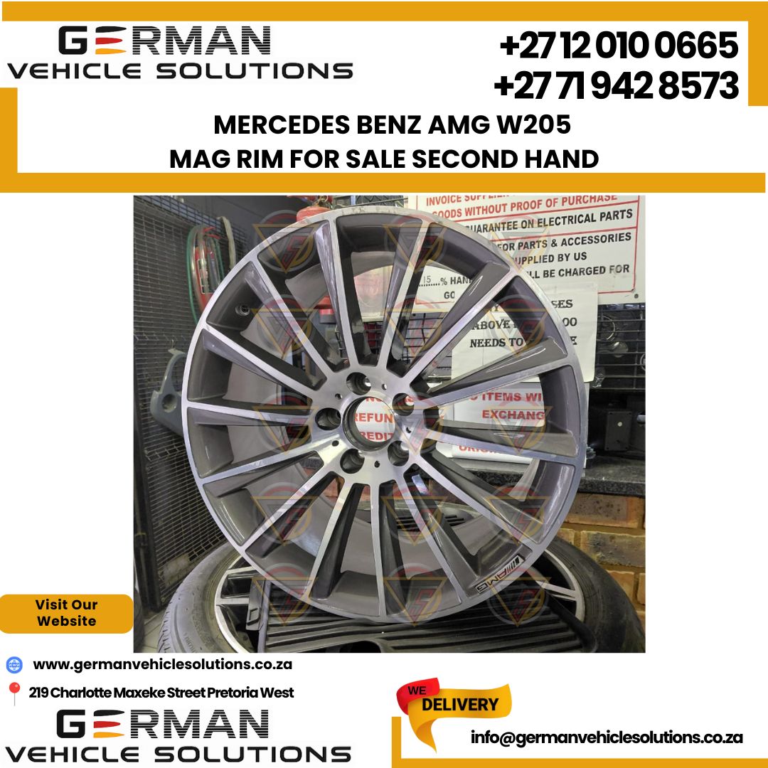 Mercedes Benz AMG w205 mag rim and tyre set second hand available in stock