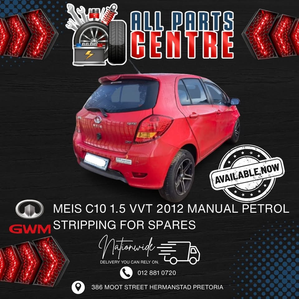 GWM Meis C10 1.5 VVT 2012 Petrol Manual – Stripping for Spares - Private Seller GWM Meis C10 1.5 VVT 2012 Petrol Manual – Stripping for Spares - Private Seller