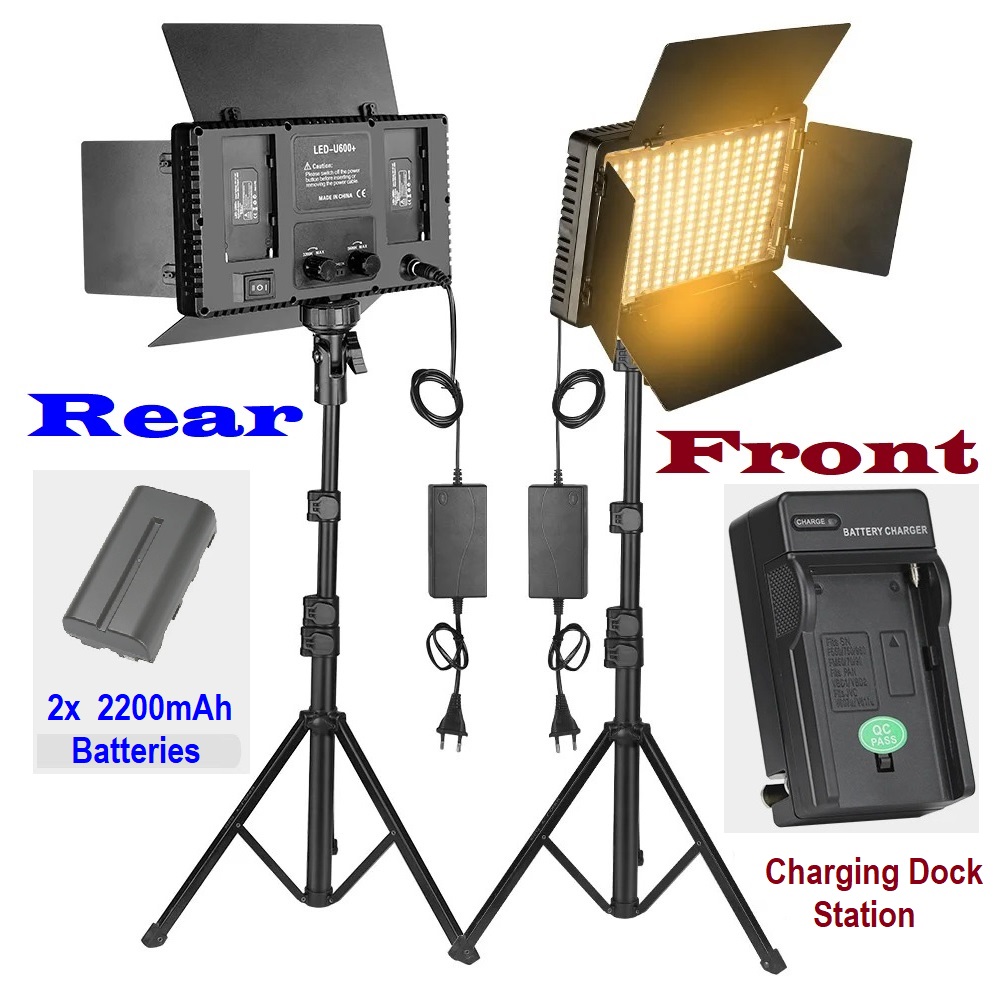 Professional Video & Photography LED VariColor Pro LED Light Kit (Rechargeable)