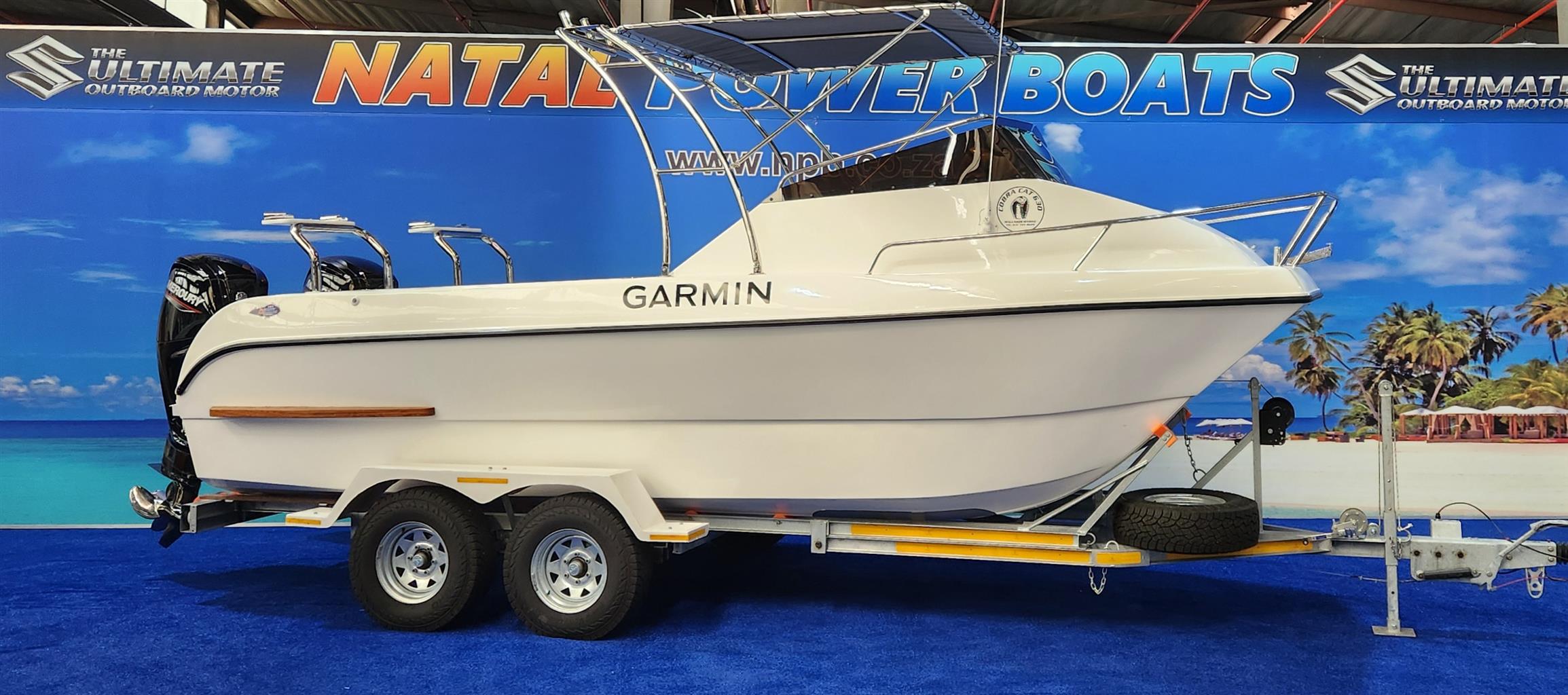 COBRA CAT 630 ON TRAILER 2 X 115 HP MERCURY CT 4 STROKES COBRA CAT 630 ON TRAILER 2 X 115 HP MERCURY CT 4 STROKES