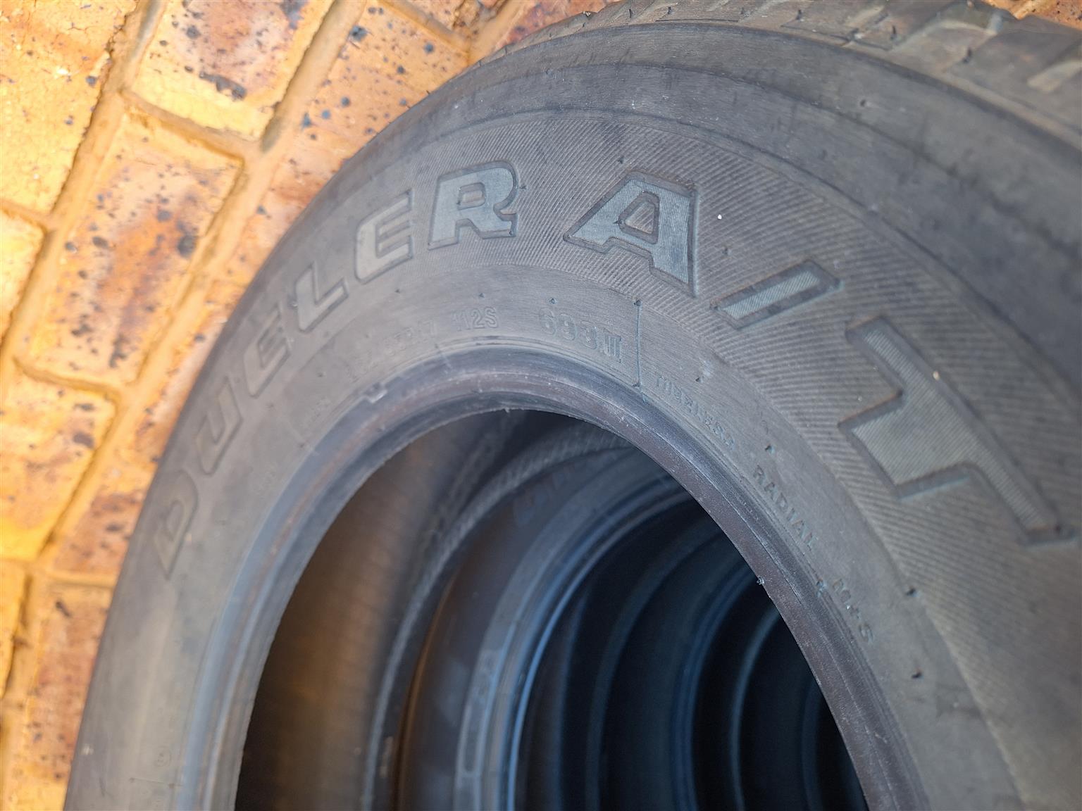 265/65/R17 Tyres for sale - Private Seller