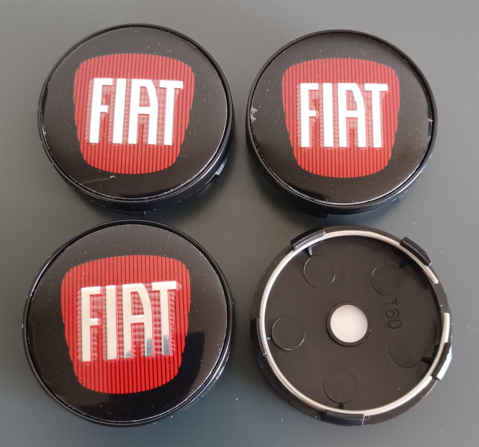 FIAT and Arbarth wheel centre caps badges. - Private Seller FIAT and Arbarth wheel centre caps badges. - Private Seller