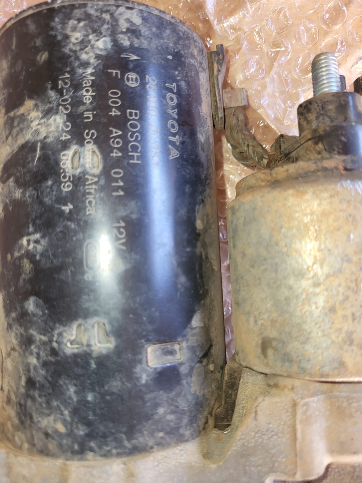 Toyota Fortuner Stater motor as is - Private Seller Toyota Fortuner Stater motor as is - Private Seller