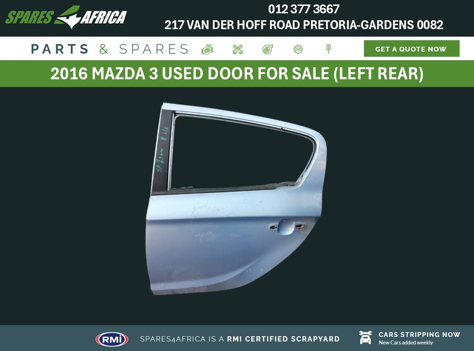 2016 Mazda 3 Used Door for Sale (Left Rear) - Private Seller 2016 Mazda 3 Used Door for Sale (Left Rear) - Private Seller