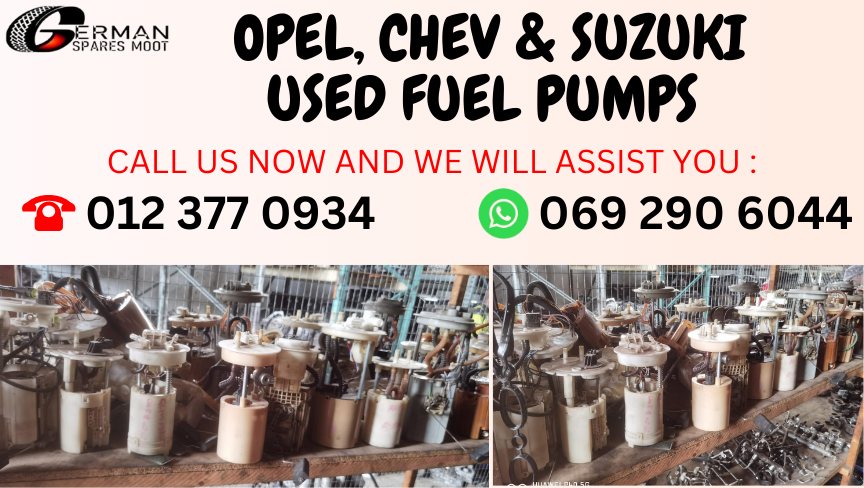 Used Fuel Pumps For Opel, Chev & Suzuki - Private Seller Used Fuel Pumps For Opel, Chev & Suzuki - Private Seller