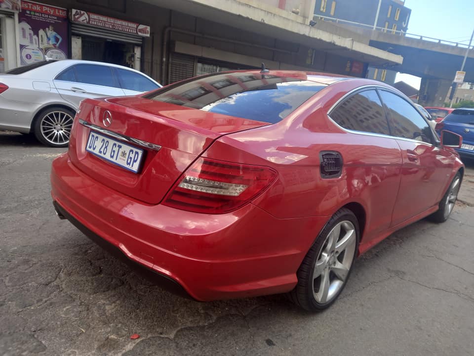 2014 MERCEDES BENZ C180 COUPE PETROL, AUTOMATIC TRANSMISSION, RED COLOR