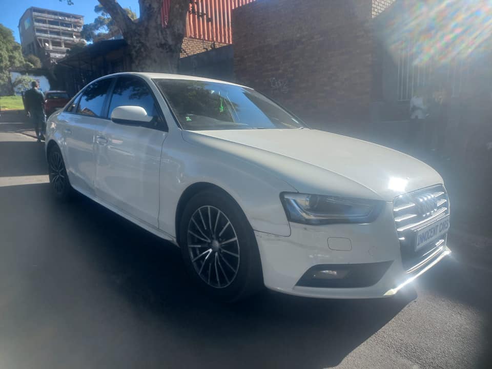 2013 AUDI A4 SEDAN 1.8 PETROL, AUTOMATIC, WHITE COLOR, MILEAGE 196,000KMS