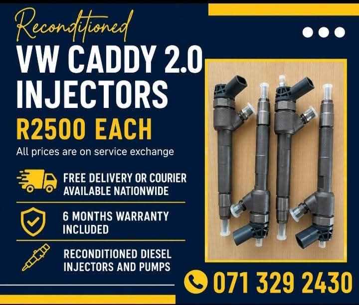 VW CADDY 2.0 DIESEL INJECTORS FOR SALE WITH WARRANTY - Private Seller VW CADDY 2.0 DIESEL INJECTORS FOR SALE WITH WARRANTY - Private Seller