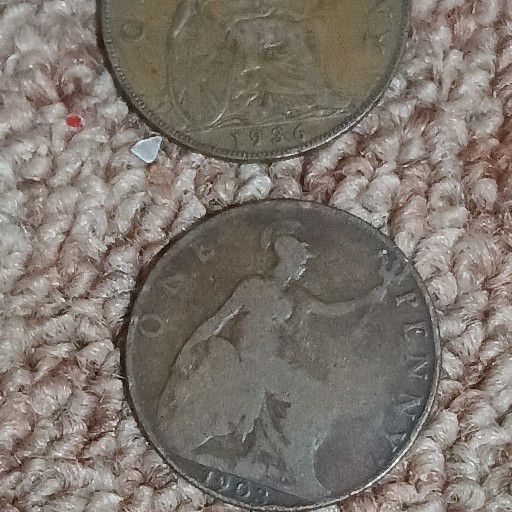 1903 and 1936, one penny 1903 and 1936, one penny