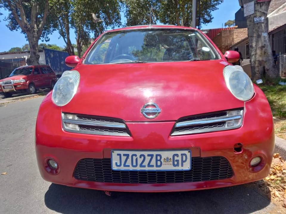 2008 NISSAN MICRA 1.2 PETROL,  MANUAL TRANSMISSION, MAROON COLOR, MILEAGE