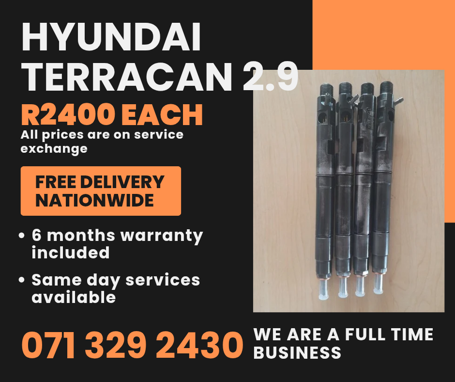 HYUNDAI TERRACAN 2.9 INJECTORS FOR SALE WITH WARRANTY - Private Seller HYUNDAI TERRACAN 2.9 INJECTORS FOR SALE WITH WARRANTY - Private Seller