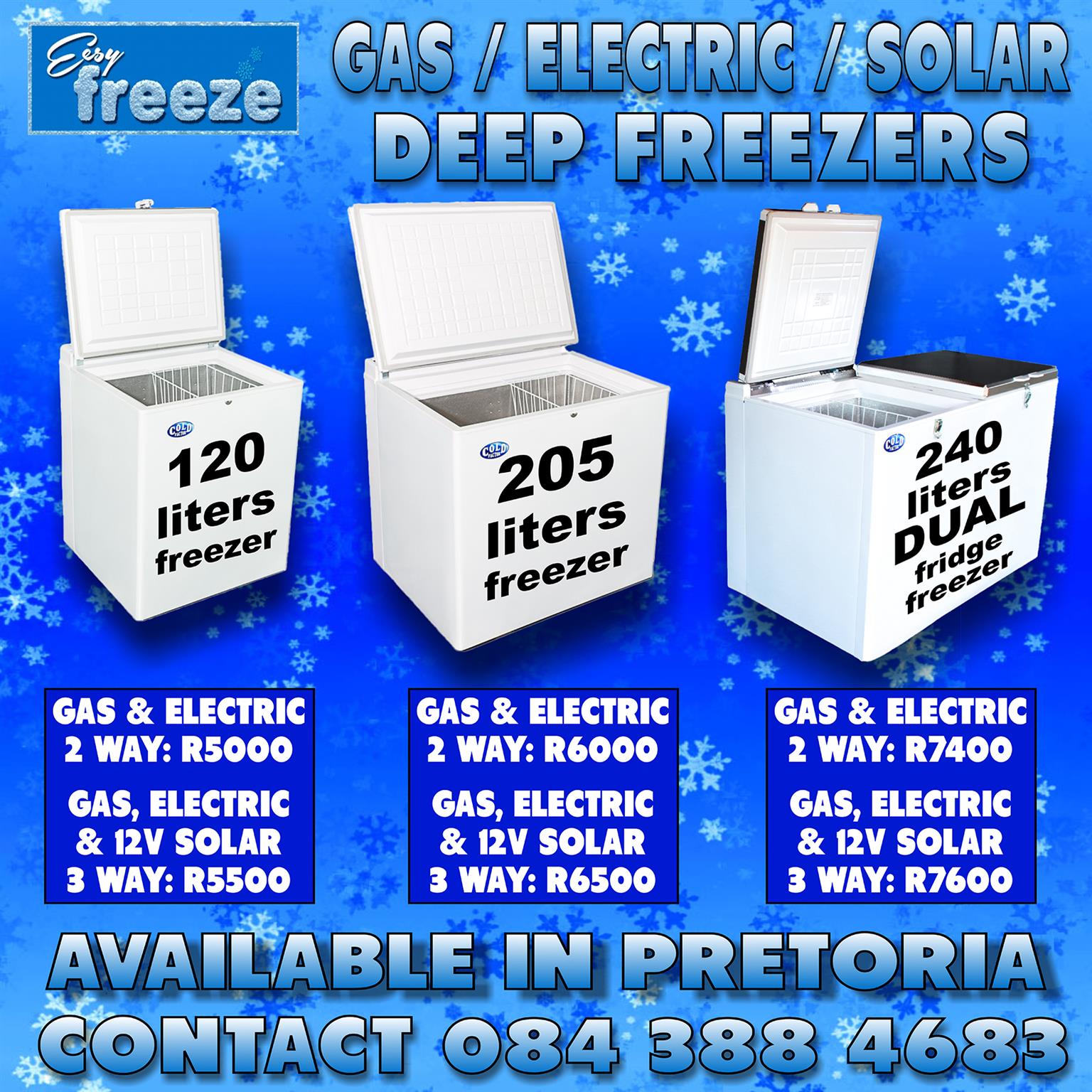 Gas,Solar And Electric Deep Freezers