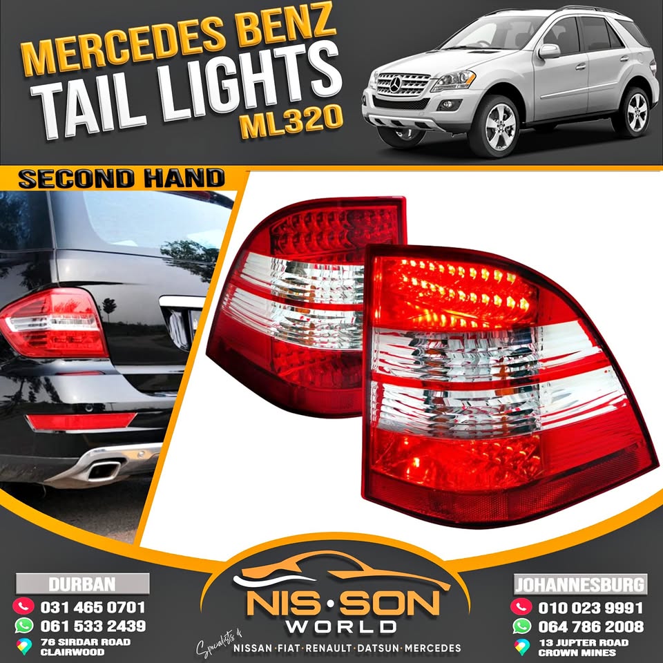 MERCEDES BENZ ML320 TAIL LIGHTS