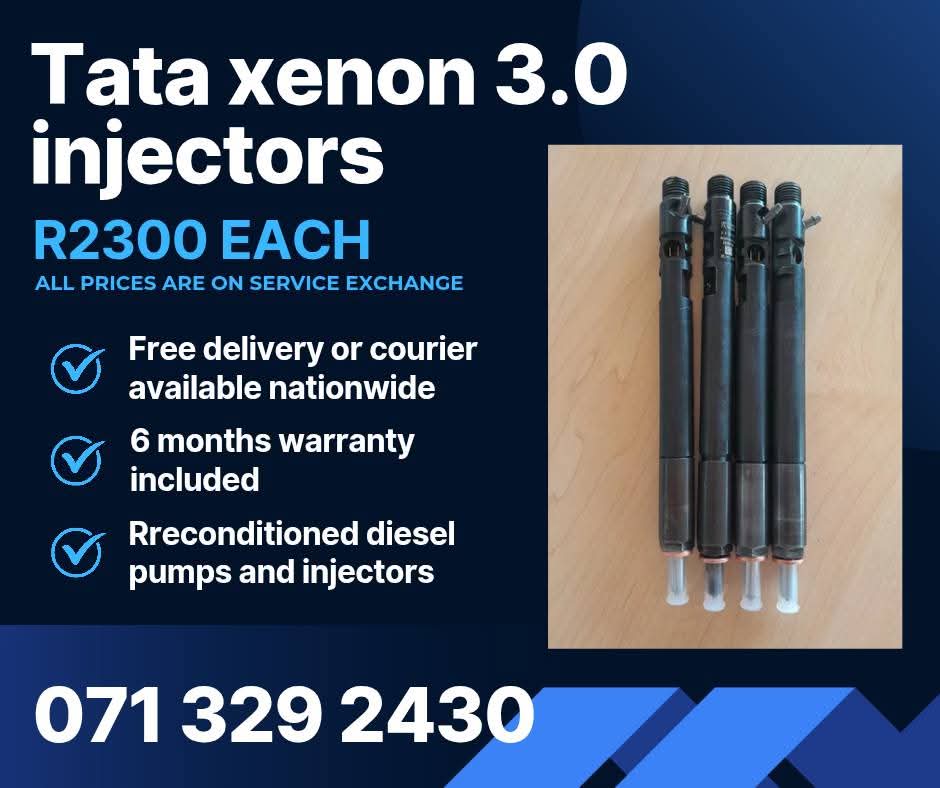 TATA XENON 3.0 INJECTORS FOR SALE WITH WARRANTY - Private Seller TATA XENON 3.0 INJECTORS FOR SALE WITH WARRANTY - Private Seller