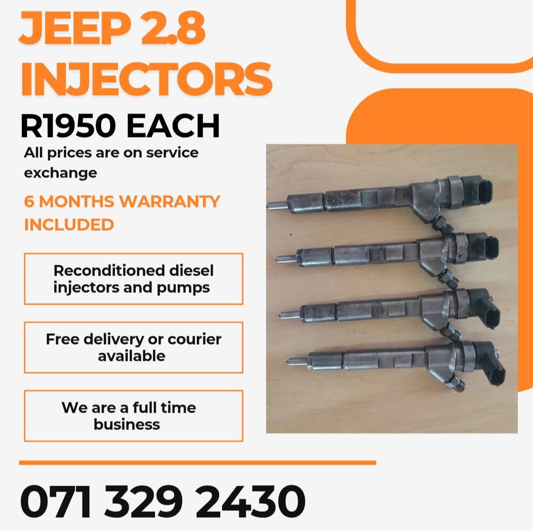 JEEP 2.8 INJECTORS FOR SALE WITH WARRANTY INCLUDED - Private Seller JEEP 2.8 INJECTORS FOR SALE WITH WARRANTY INCLUDED - Private Seller