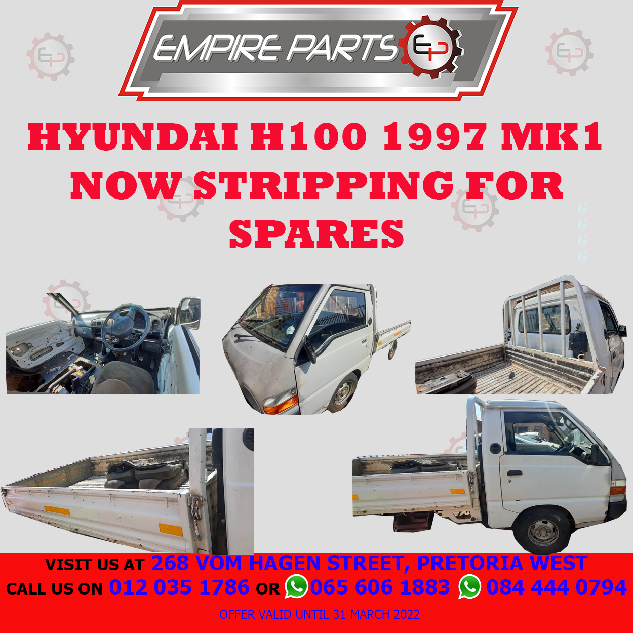 HYUNDAI H100 1997 MK1 STRIPPING FOR SPARES