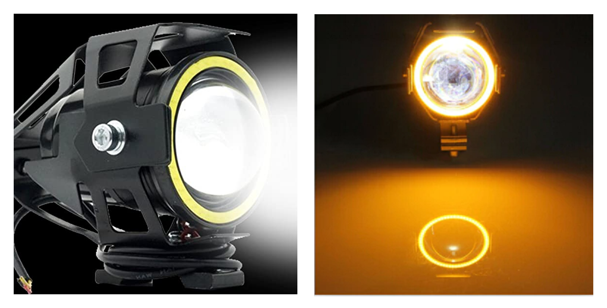 LED Angel Eye Spotlights, Devil Eye Universal Auxiliary Halo Ring Spotlights NEW
