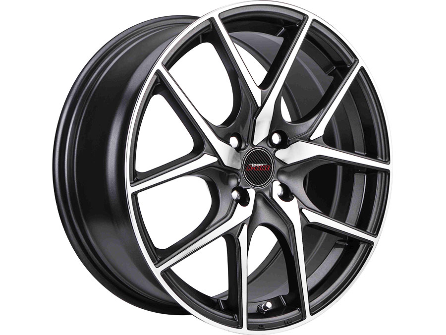 14″ A-Line Tatum 4/100 Black Machine Face Alloy Wheels