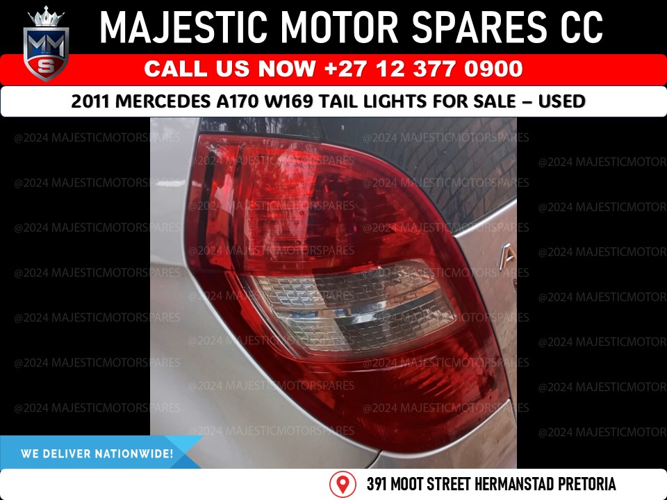 2011 Mercedes Benz A170 W169 Tail lights for Sale – Used